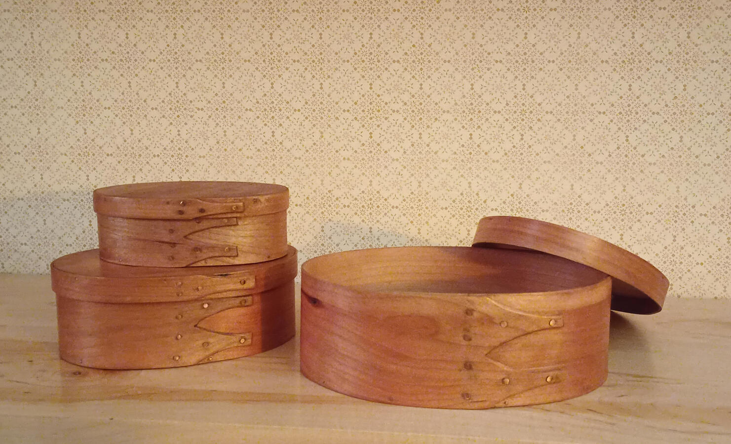 Shaker Oval Boxes (Cherry)